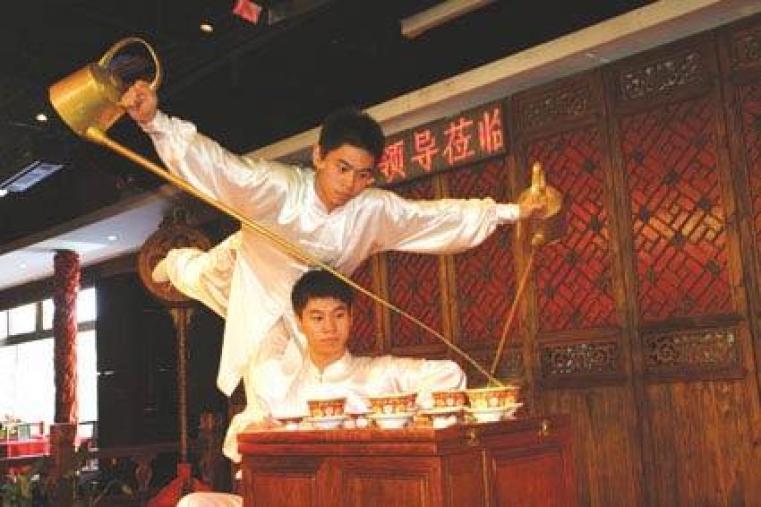 long spout copper teapot show