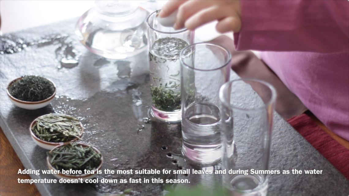 green tea brewing 2