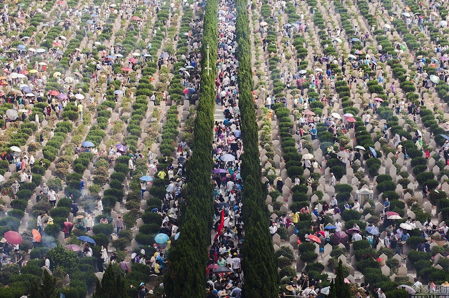 tomb sweeping aerial